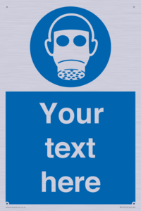 Custom Respirator Required Sign